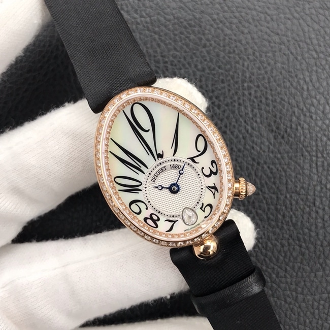 ZF Factorytop-tier watch Breguet ladies white dial Silk Juan Bracelet Queen of Naples series watch front view