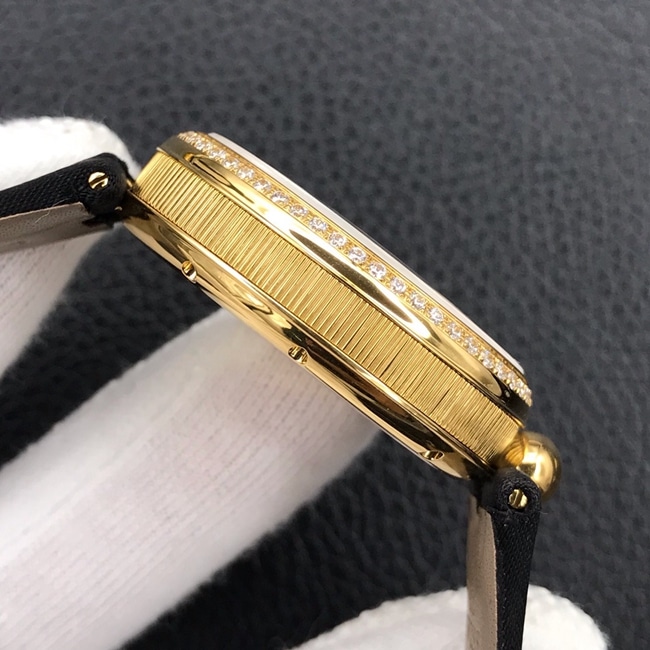 ZF Factory Breguet Top collectible watches Queen of Naples Women's White Plate Black Strap Watch Side View