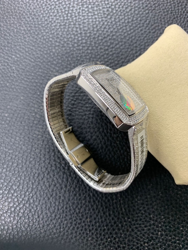 Top Piaget women's watch, white dial, steel strap, extraordinary treasure series, full diamond watch, detailed images