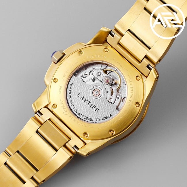 top-tier watch Cartier men's automatic movement white dial gold steel bracelet Kalibo series watch movement picture