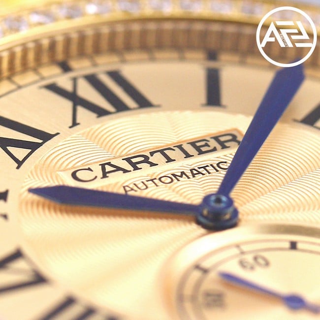 top-tier watch Cartier men's gold plate gold steel bracelet automatic movement Kalibo series watch detail shots