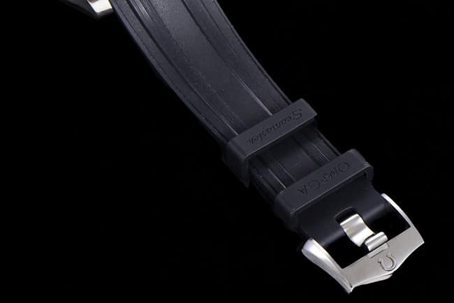 OM Factorytop-tier watch Omega new Seamaster 300m men's black dial black rubber strapchronograph watch clasp picture