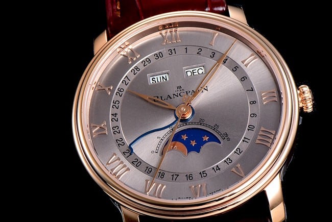 OM FactoryBlancpaintop-tier watch new V3 upgraded men's gray plate brown belt mechanical watch detail shots