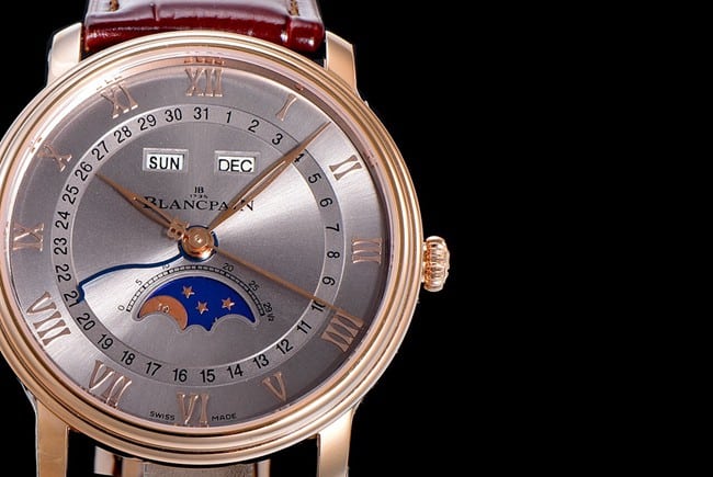 OM FactoryBlancpaintop-tier watch new V3 upgraded men's gray plate brown belt mechanical watch detail shots