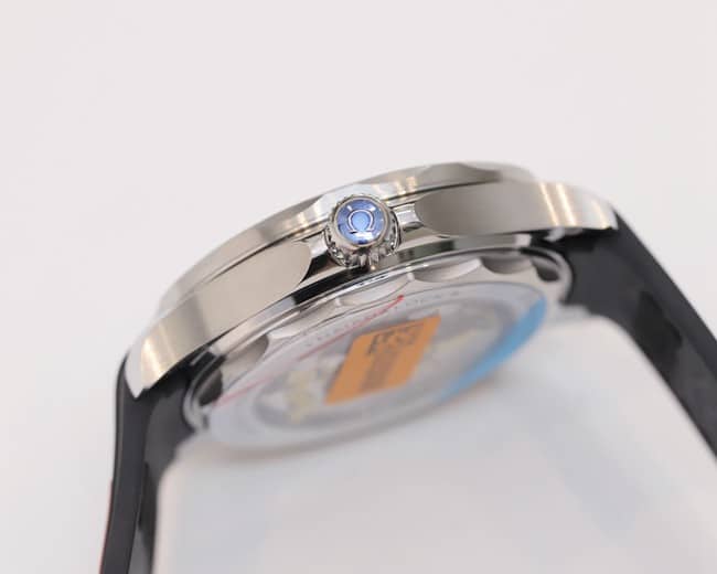 OR factory Omegatop-tier watch 42mmSeamaster300 men's black dialrubber strap watch side view
