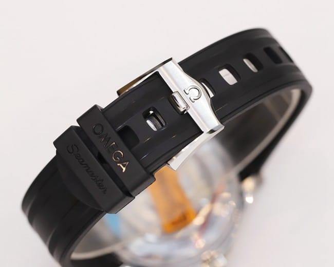 OR factory Omegatop-tier watch 42mmSeamaster300 men's black dialrubber strap watch clasp picture