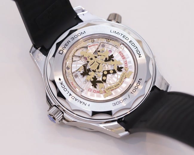 OR factory Omegatop-tier watch 42mmSeamaster300 men's black dialrubber strap watch movement picture