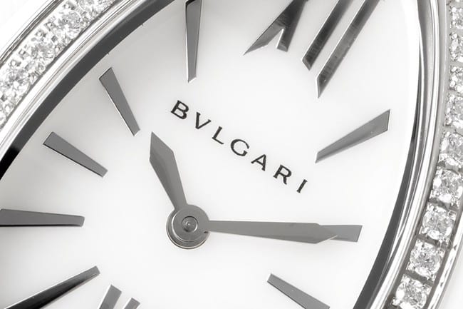 BV factory top-tier watch Bvlgari ladies white dialceramic quartz watch detail shots