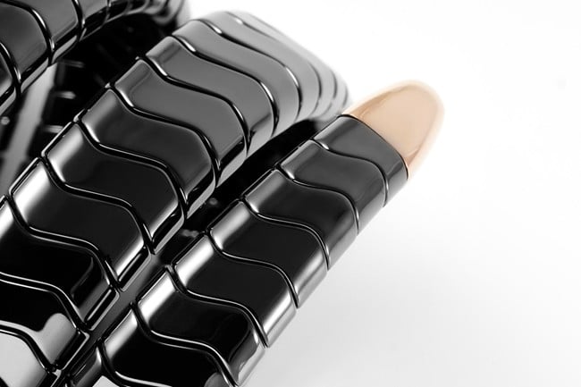 BV factory top-tier watch Bvlgari women's black dialceramicbraceletquartz watch detail shots