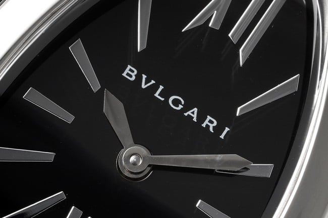 BV factory top-tier watch Bvlgari women's black dial black ceramicbraceletquartz watch detail shots