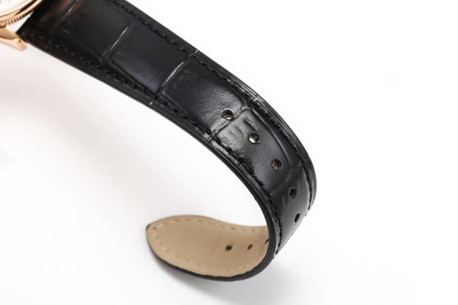TWF factory top-tier watch Rolex men's white dial black belt Cellini series 50535 moon phaseleather strap watch leather strap picture
