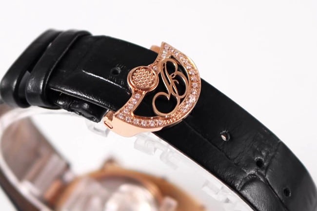 ZF Factorytop-tier watch Breguet ladies white dial black belt Queen of Naples series leather strap watch clasp picture