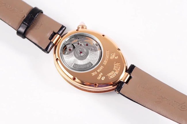 ZF Factorytop-tier watch Breguet ladies white dial black belt Queen of Naples series leather strap watch movement picture