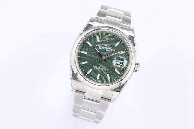 EW FactoryRolextop-tier watch men's green dial steel braceletDatejust36 series automatic movement watch front view
