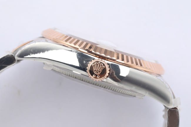 EW FactoryRolextop-tier automatic movement men's gray plate steel braceletDatejust36 series watch side view