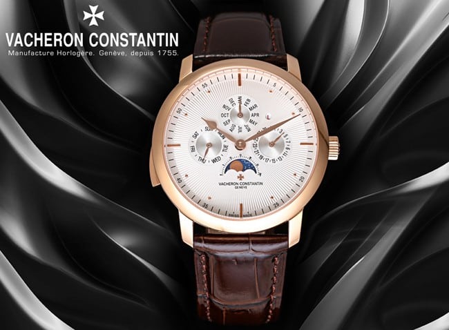top-tier watch Vacheron Constantin men's white dial brown belt Loft Craftsman series automatic movementleather strap watch front view