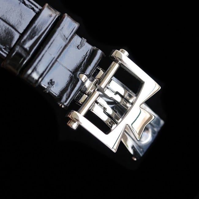 Vacheron Constantintop-tier watch men's white dial black belt loft craftsman series leather strap watch clasp picture