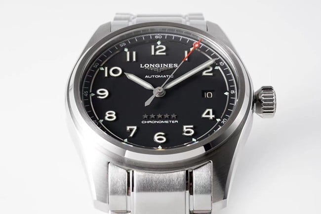 ZF FactoryLonginestop-tier watch fully automatic movement men's blue dialsteel bracelet pioneer series watch detail shots