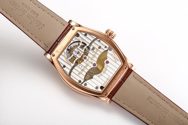VCR factory top-tier watch Vacheron Constantin men's black dial brown belt Malta tourbillon series mechanical watch movement picture