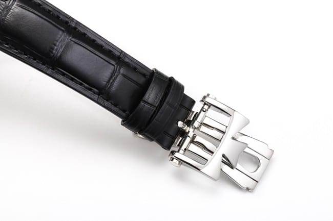 VCR factory Vacheron Constantintop-tier watch men's Maltese tourbillonwhite dial black belt fully automatic movementleather strap watch clasp picture