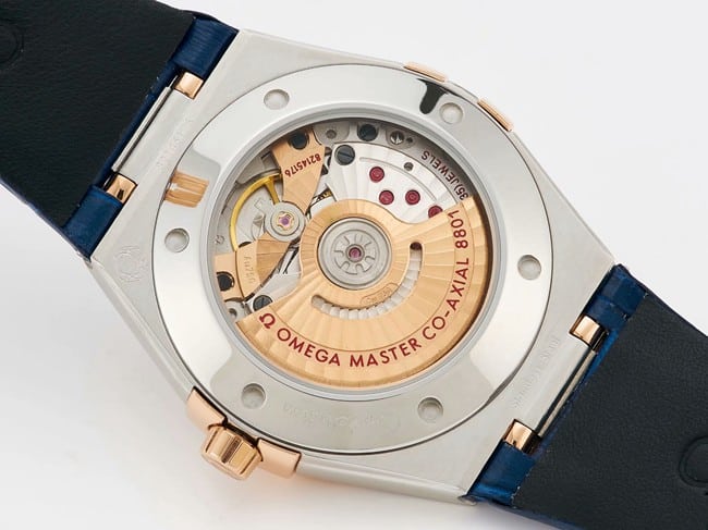 TW factory Omegatop-tier watch constellation series 39mm men's blue dial blue belt automatic movement watch movement picture