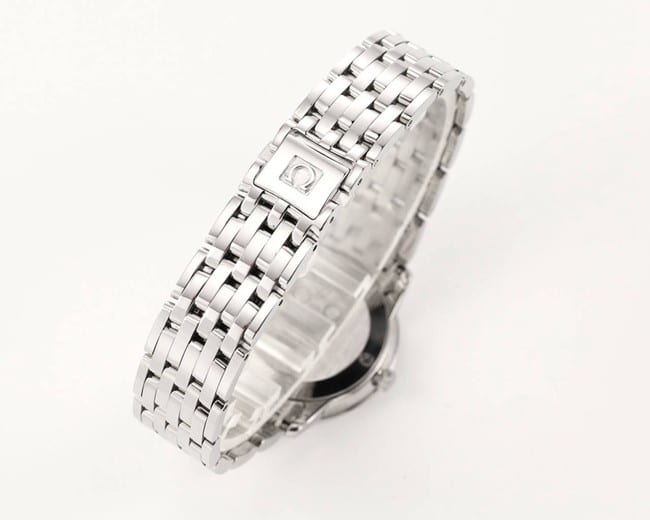 KZ factory top-tier watch Omega ladies watch blue dialsteel bracelet Diefei series cal1376movementclasp picture