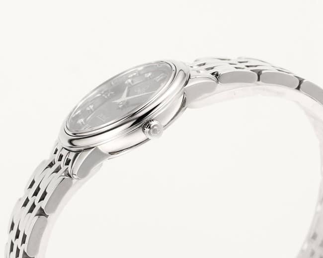 KZ factory top-tier watch Omega ladies watch blue dialsteel bracelet Diefei series cal1376movement side view