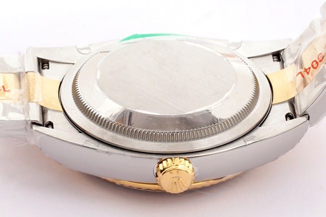 EW FactoryRolextop-tier watch men's gold disc gold belt Oyster Datejust36 series mechanical watch back cover picture
