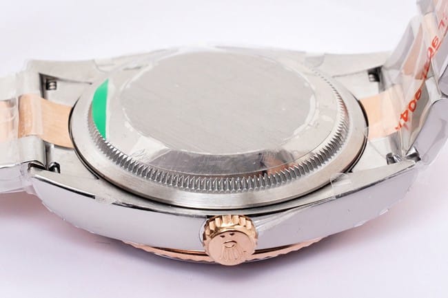EW Factorytop-tier watch Rolex2021 new men's white dial gold belt Oyster Datejust36 series watch back cover picture