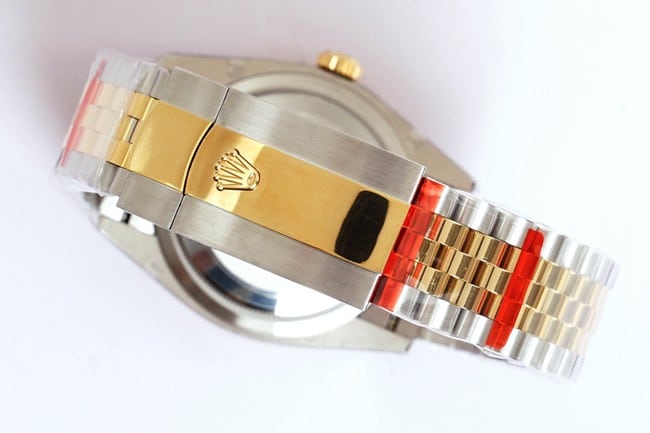 EW Factorytop-tier replicaRolexautomatic movementsteel braceletOyster Datejust36 series men's gold plate gold belt watch clasp picture