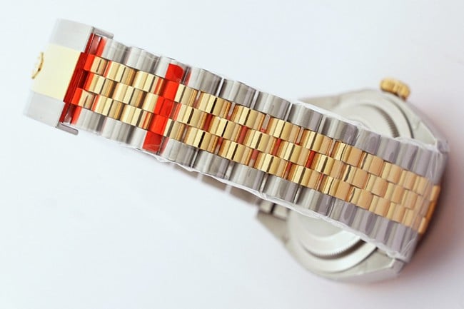 EW Factorytop-tier replicaRolexautomatic movementsteel braceletOyster Datejust36 series men's gold plate gold belt watch clasp picture