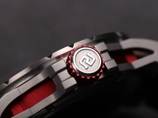 JB Roger Dubuis King Series top-tier watch men's black dialrubber strapautomatic movementtourbillon watch detail shots