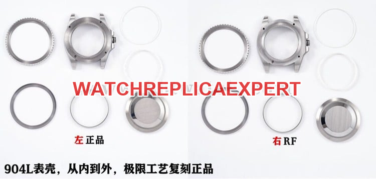 Evaluation of the differences between RFRolexSubmarinertop-tier and genuine Shocking launch of casedetail shots