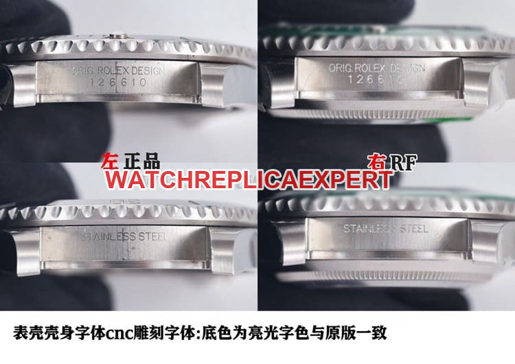 Evaluation of the difference between RFRolexSubmarinertop-tier and genuine Shocking launch thickness comparison chart