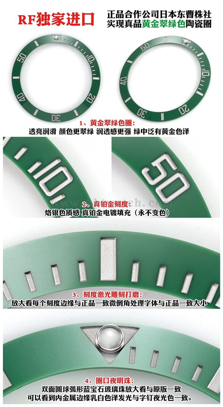 Evaluation of the difference between RFRolexSubmarinertop-tier and genuine. Comparison chart that shocked the market.