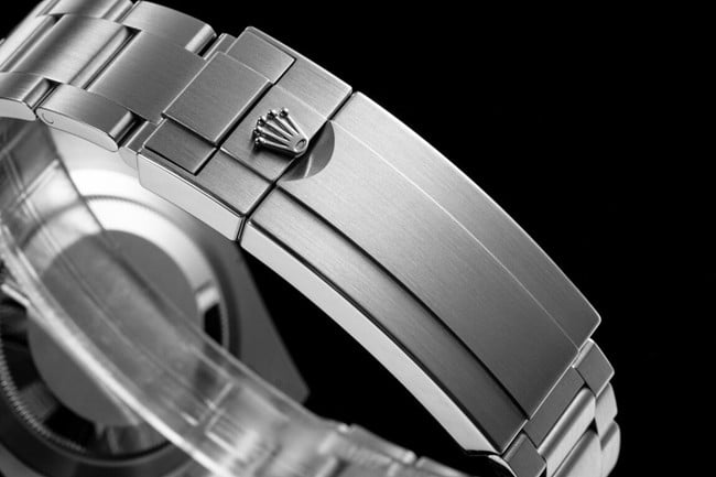 RF factory top-tier watch Rolexautomatic movementblack dialsteel bracelet men's watch clasp picture