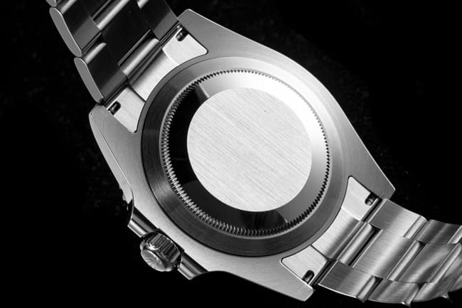 RF factory top-tier watch Rolexautomatic movementblack dialsteel bracelet men's watch back cover picture