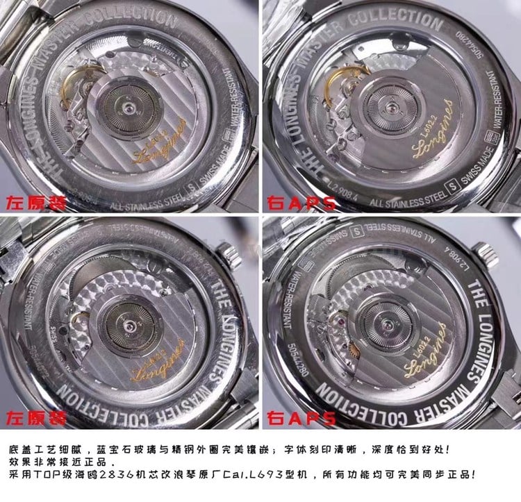 APS factory Longinestop-tier famous craftsman series L2.666.4.78.6 dynamic display comparison Genuine evaluation movement comparison chart