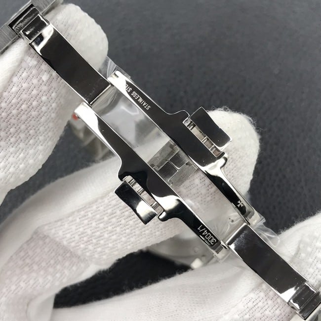 8F factory top-tier watch Vacheron Constantin men's black dialsteel bracelet automatic movement watch clasp picture
