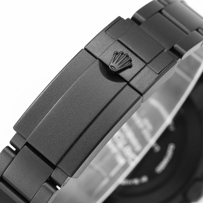 Rolextop-tier watch Daytona series black dial black belt mechanical watch clasp picture