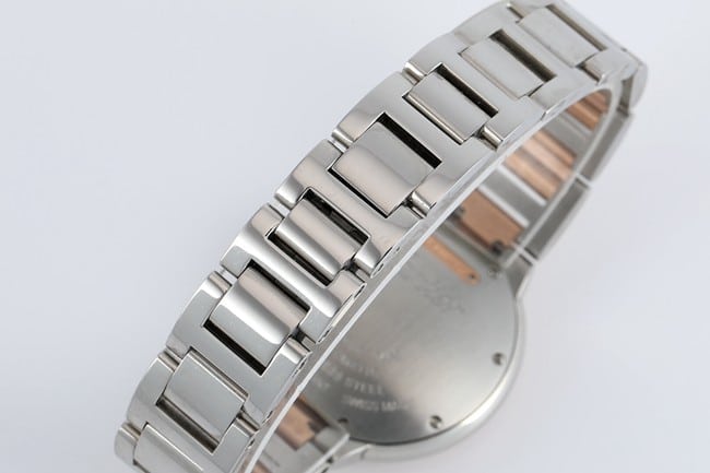 V6 factory top-tier watch Cartier women's white dial gold belt blue balloon series automatic movement watch clasp picture