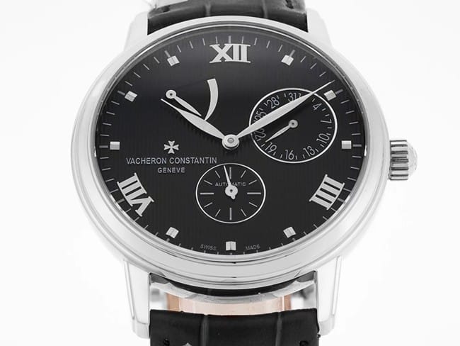 APEX factory Vacheron Constantintop-tier watch inheritance series men's black dial black belt automatic movement watch front view