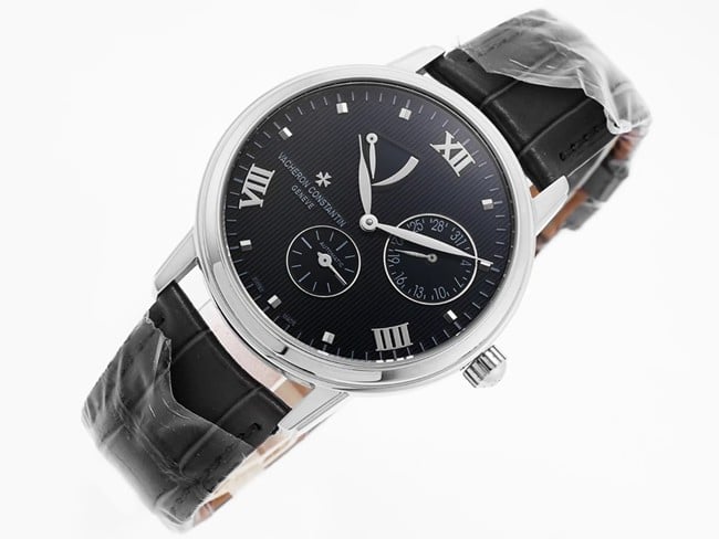 APEX factory Vacheron Constantintop-tier watch inheritance series men's black dial black belt automatic movement watch front view