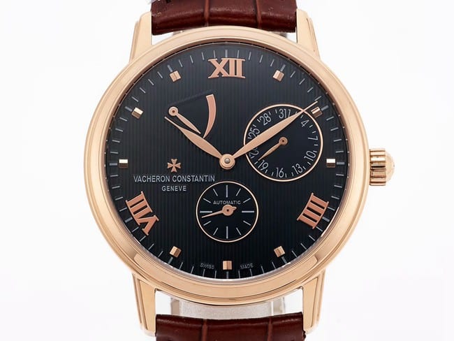 APEX factory top-tier watch Vacheron Constantin series automatic movement black dial red strap men's watch front view