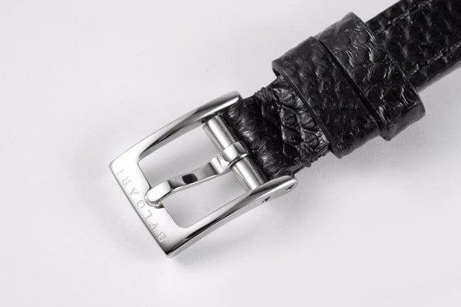 BV factory top-tier watch BvlgariSerpenti series women's black dial black belt quartzleather strap watch clasp picture