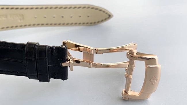 Patek Philippetop-tier watch automatic complex function series tourbillon men's black belt manual mechanical leather strap watch clasp picture