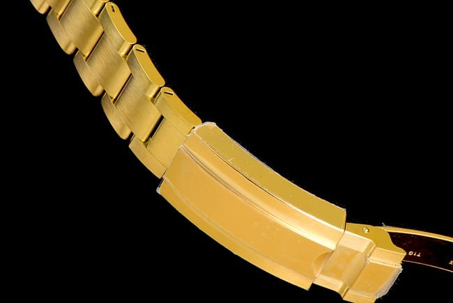 Rolextop-tier watch fully empty Submariner series men's black dial gold belt automatic movement watch clasp picture