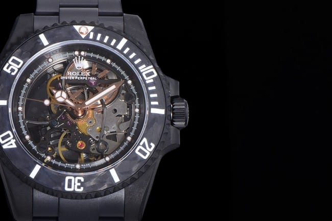 Rolextop-tier watch men's black dialsteel braceletSubmariner series mechanical watch detail shots