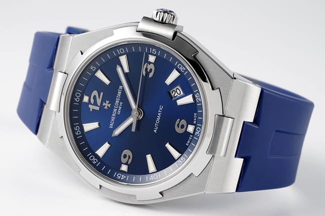 8F factory top-tier watch Vacheron Constantinautomatic movement Across the World series men's blue dialsteel bracelet watch front view