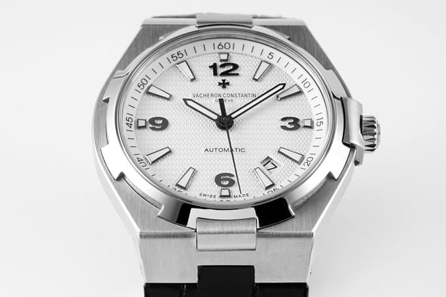 8F factory top-tier watch Vacheron Constantin men's white dial series steel bracelet mechanical watch detail shots